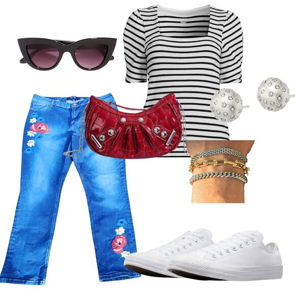 Boden The Cavendish Girlfriend Ankle Jeans Embroidered Artisan UK 20R US 16 R - Picture 2 of 16